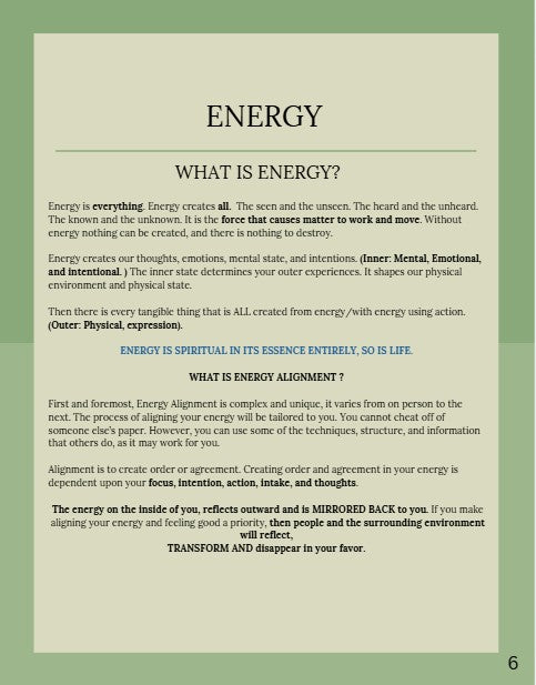 Energy Alignment Blueprint- Your Energy holds the story, the medicine, and the power to rewrite your reality.