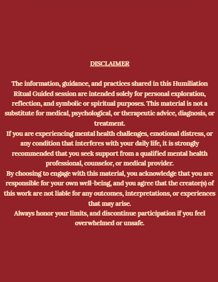 Humiliation Ritual/Smear Campaign Guide
